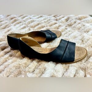 Lucky Brand - Black D'Orsay Open-Toe Flats